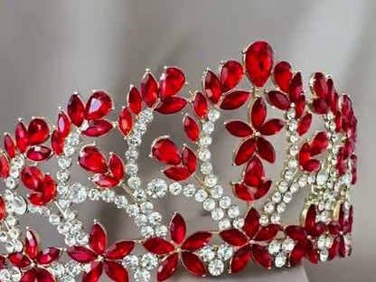 Corona Jardin Real - Rojo rubí