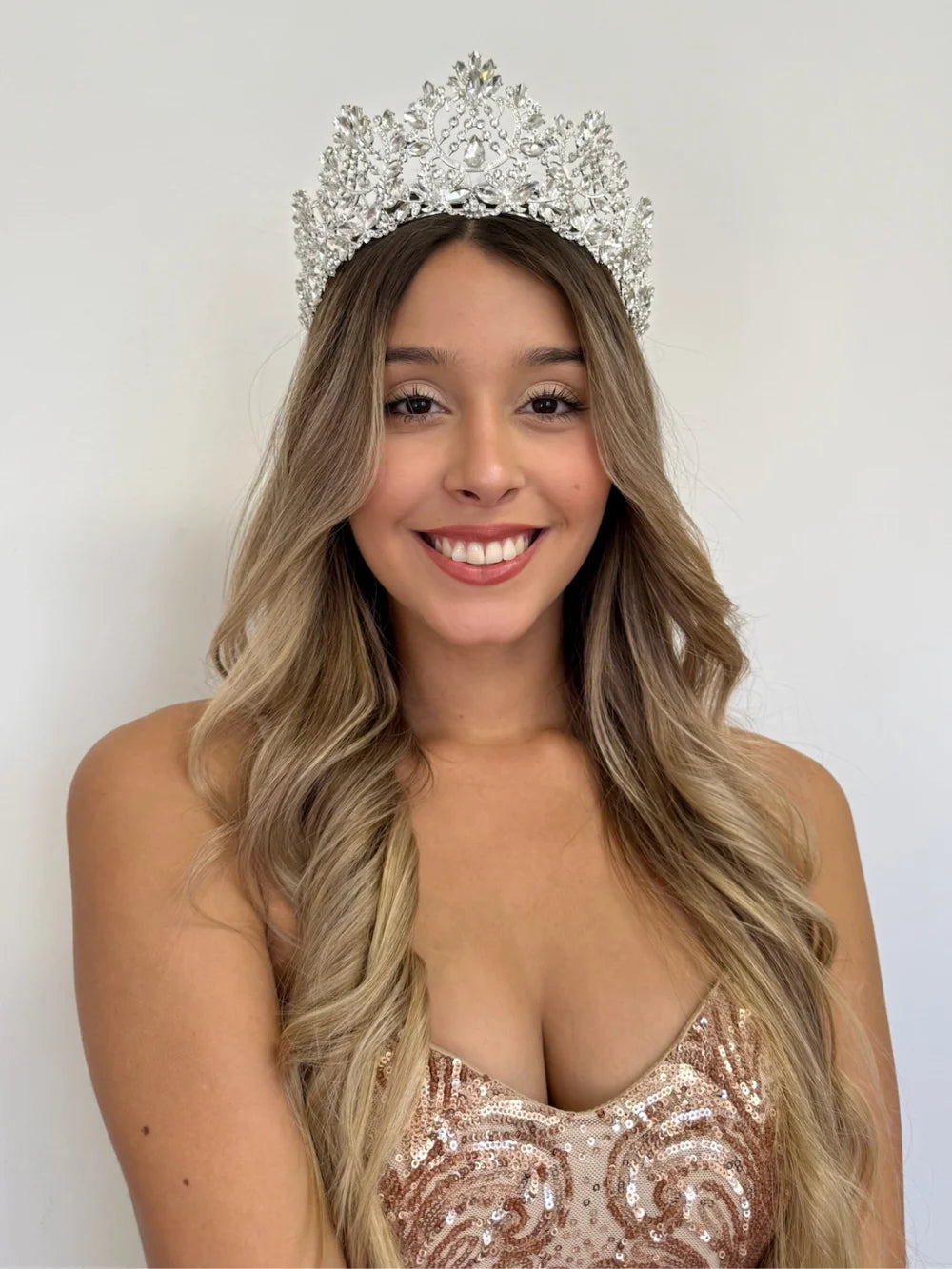 Corona Renacimiento – Cristal Plateado