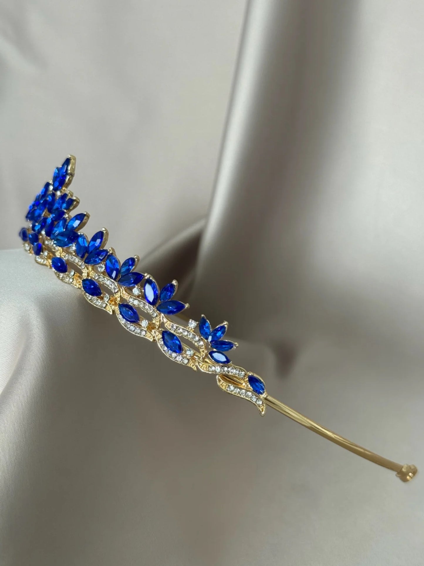 Tiara Cristal de Hielo Azul