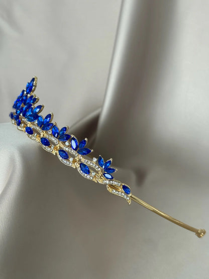 Tiara Cristal de Hielo Azul