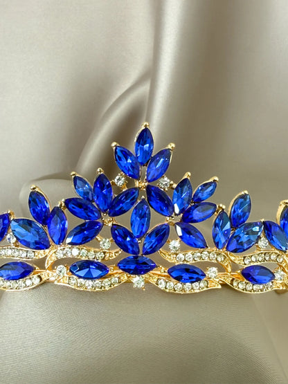 Tiara Cristal de Hielo Azul