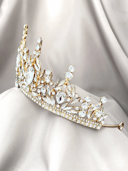 Corona Trono Celestial - Cristal Dorado
