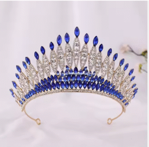 Corona azul para quinceañeras